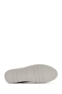 کفش لوفر زنانه چرم سفید راحتی دری مد