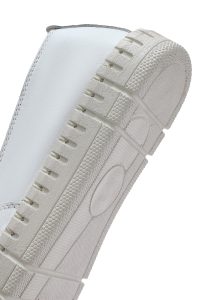 کفش لوفر زنانه چرم سفید راحتی دری مد