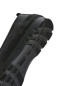 کفش لوفر زنانه چرم مشکی براق راحتی دری مد