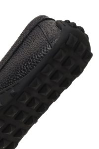 کفش لوفر زنانه چرم مشکی منگوله‌دار دری مد