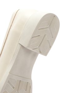 کفش لوفر زنانه چرم کرم دری مد