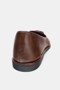 کفش لوفر زنانه چرمی منگوله‌دار زارا – ZARA