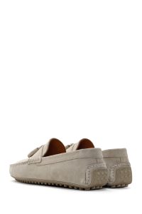 کفش لوفر مردانه جیر بژ دری مد