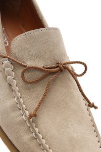 کفش لوفر مردانه جیر بژ کژوال دری مد