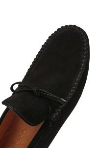 کفش لوفر مردانه جیر مشکی کژوال دری مد