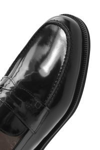 کفش لوفر مردانه مشکی چرم کلاسیک دری مد