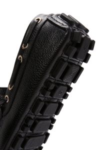 کفش لوفر مردانه چرم مشکی راحتی دری مد