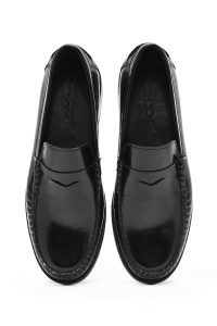 کفش لوفر مردانه چرم مشکی کلاسیک دری مد