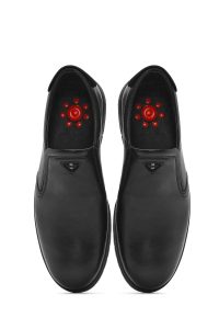 کفش لوفر مردانه چرم مشکی کژوال Derimod Fly