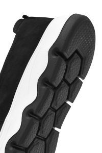 کفش لوفر مردانه چرم نوبوک مشکی راحتی دری مد