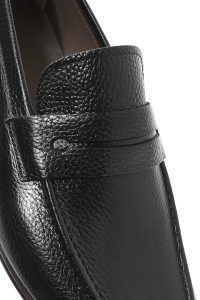 کفش لوفر کلاسیک مردانه مشکی چرمی دری مد