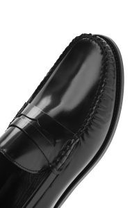 کفش لوفر کلاسیک مردانه مشکی چرمی دری مد