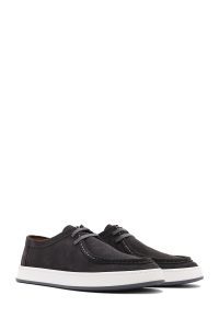 کفش مردانه جیر طوسی بندی کژوال دری مد