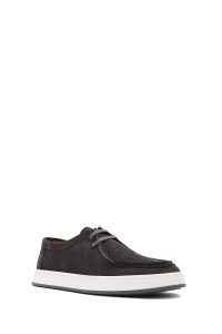 کفش مردانه جیر طوسی بندی کژوال دری مد