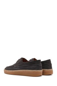 کفش مردانه جیر طوسی بندی کژوال دری مد