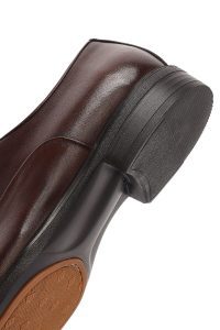 کفش مردانه قهوه‌ای بنددار چرم کلاسیک کفش دری مد