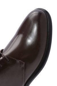 کفش مردانه قهوه‌ای بنددار چرم کلاسیک کفش دری مد