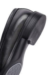 کفش مردانه مشکی چرم روزمره کفش دری مد