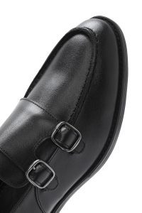 کفش مردانه مشکی چرم کلاسیک کفش دری مد