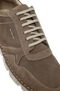 کفش مردانه نبوک بژ بندی راحتی کژوال دری مد