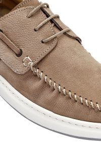 کفش مردانه نبوک بژ بندی کژوال دری مد