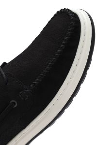 کفش مردانه نبوک مشکی بندی کژوال دری مد