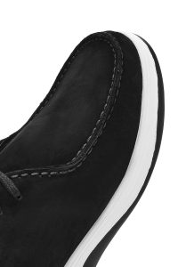 کفش مردانه نوبوک مشکی بندی راحتی دری مد