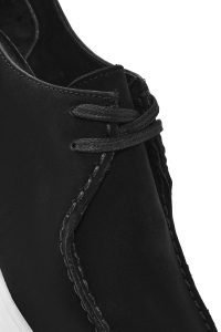 کفش مردانه نوبوک مشکی بندی راحتی دری مد