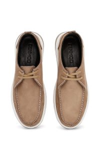 کفش مردانه نوبوک ویزون بندی راحتی دری مد