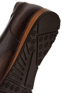 کفش مردانه چرم قهوه‌ای بندی کژوال دری مد