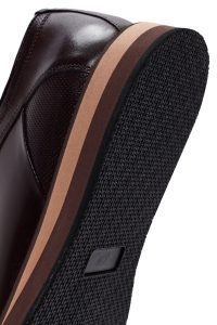 کفش مردانه چرم قهوه‌ای بندی کژوال دری مد