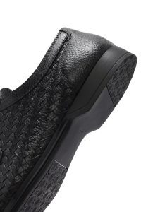 کفش مردانه چرم مشکی بندی بافت‌دار کژوال دری مد