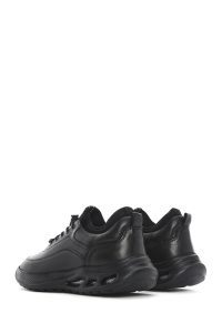 کفش مردانه چرم مشکی بندی زیره ضخیم کژوال دری مد