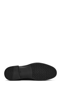 کفش مردانه چرم مشکی بندی کژوال دری مد