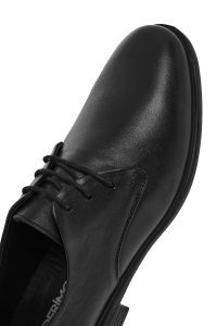 کفش مردانه چرم مشکی بندی کژوال دری مد