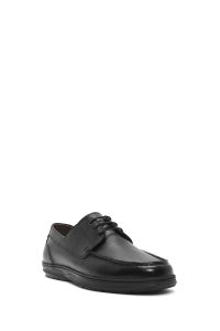 کفش مردانه چرم مشکی بندی کژوال دری مد