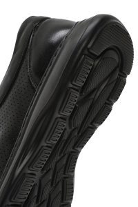 کفش مردانه چرم مشکی بندی کژوال دری مد