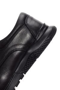 کفش مردانه چرم مشکی بندی کژوال دری مد