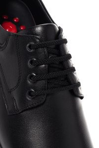 کفش مردانه چرم مشکی بندی کژوال دری مد