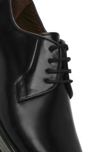 کفش مردانه چرم مشکی بندی کژوال دری مد