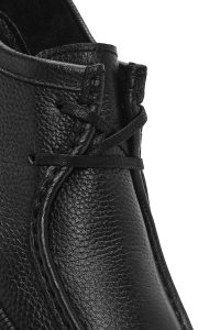 کفش مردانه چرم مشکی بندی کژوال دری مد