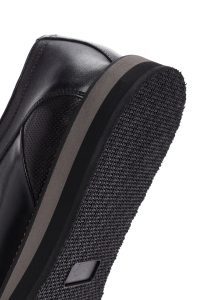 کفش مردانه چرم مشکی بندی کژوال دری مد