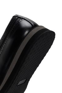 کفش مردانه چرم مشکی کژوال دری مد