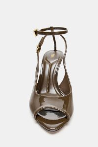کفش پاشنه بلند زنانه ورنی مصنوعی جلو باز پشت باز زارا – ZARA