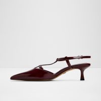 کفش پاشنه‌دار زنانه زرشکی پشت باز آلدو GALATRIX – ALDO