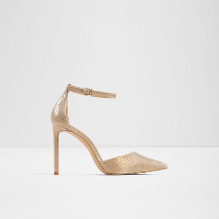 کفش پاشنه‌دار زنانه طلایی آلدو DERPERLA – ALDO