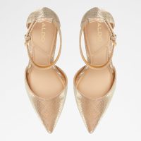 کفش پاشنه‌دار زنانه طلایی آلدو DERPERLA – ALDO