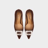 کفش پاشنه‌دار زنانه قهوه‌ای آلدو LUZERN-TR – ALDO