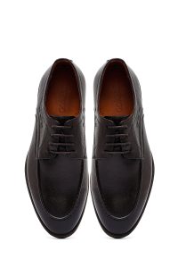 کفش کلاسیک مردانه بنددار چرم قهوه‌ای دری مد