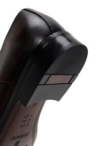 کفش کلاسیک مردانه قهوه‌ای چرمی بنددار دری مد